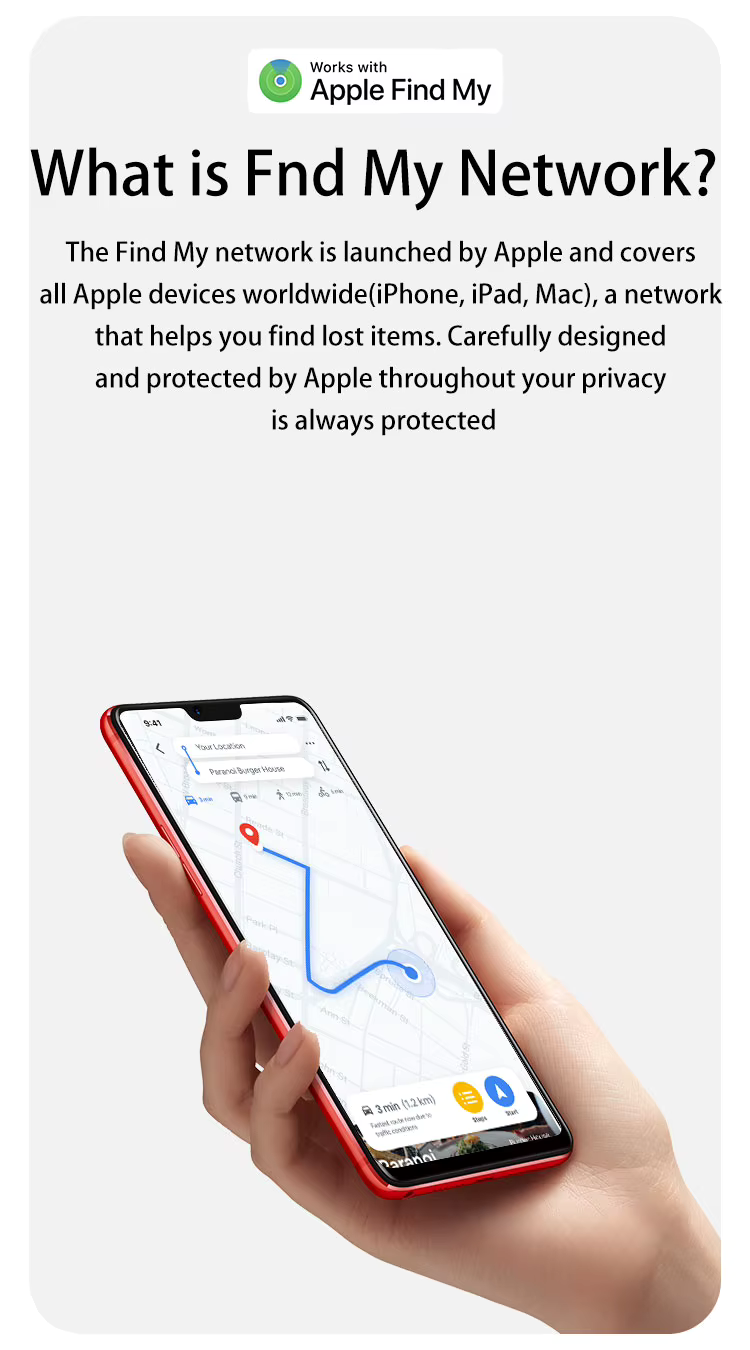 2-Pack Apple Find My Tracker Tag – Bluetooth Luggage Tracker & Key Finder for iPhone, Bags, Wallets, Pets & Travel