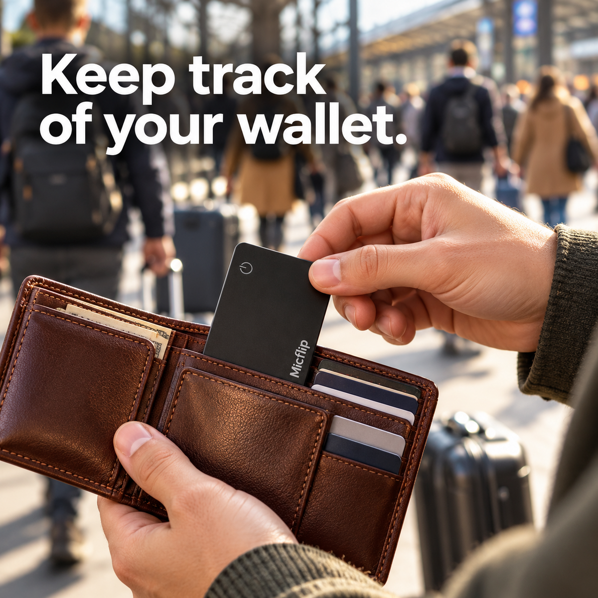 Google Apple Find Gps tracker android Thin Wireless Card Tracker for Bags & Luggage –  Apple Find My & Android Find Hub