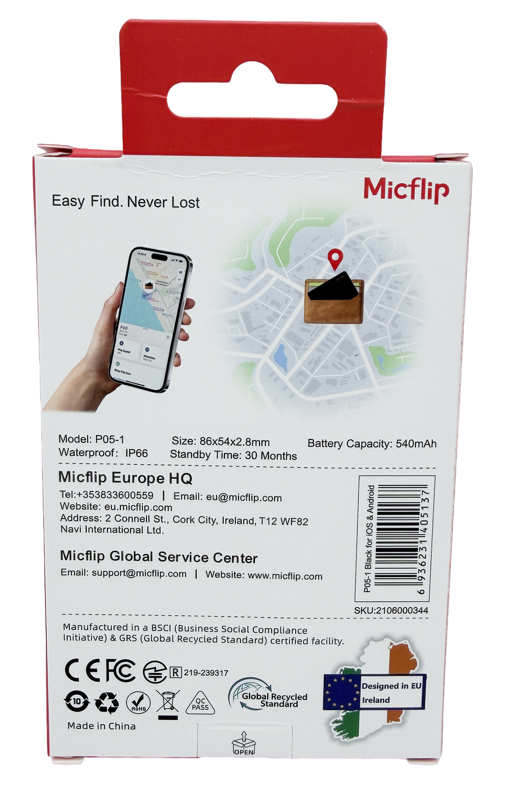 Google Apple Find Gps tracker android Thin Wireless Card Tracker for Bags & Luggage –  Apple Find My & Android Find Hub