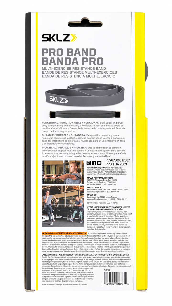 SKLZ Pro Band Heavy Resistance Band – 40" Multi-Exercise Workout Band